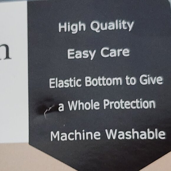 Easy Going Navy Blue Elastic Bottom Soft Stretch Ottoman Slipcover 64"x26"x16" - Picture 4 of 16